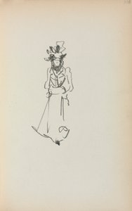 كراسة الرسم الإيطالية: المرأة الدائمة الصفحة 118 ، 1898-1899. بواسطة موريس برازيل برندرغاست
