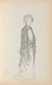 صفحة كراسة الرسم الإيطالية: المرأة الدائمة الصفحة 213 ، 1898-1899. بواسطة موريس برازيل برندرغاست