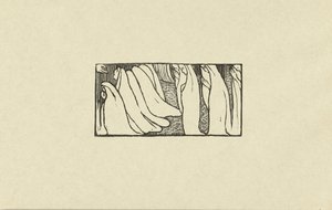 Illustratie bij gedicht uit dichtbundel Sagesse van Paul Verlaine Woodcut مقال لـ Sagesse L'Epreuve (عنوان السلسلة) بواسطة لوبريف