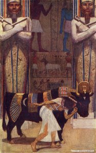 الزوجة الفتاة وباتا بول من قصة الفلاح الذي أصبح ملكًا ، رسم توضيحي من `` الأسطورة المصرية والأسطورة &39;&39; لدونالد أ.ماكينزي ، نُشر عام 1907