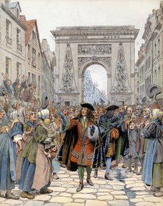 في Porte Saint-Denis (Saint Denis) في باريس ، مارشال Boufflers (Louis Francois de Boufflers بواسطة موريس ليلوار