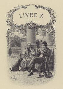 رسم توضيحي للكتاب العاشر من كتاب الاعترافات بقلم جان جاك روسو (نقش) بواسطة موريس ليلوار