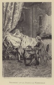 روسو يقرأ روايته Julie to la Marechale (الحفر) بواسطة موريس ليلوار