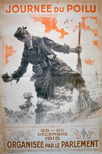 يوم مشعر 25 و 26 ديسمبر 1915 ، ملصق الحرب العالمية الأولى الفرنسي ، 1915