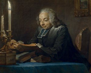 آبي جان جاك هوبر ، 1742 (باستيل) بواسطة موريس كوينتين دي لا تور