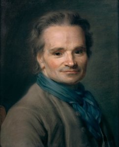 صورة للنحات جان بابتيست ليموين 1704-1778 ، 1763. بواسطة موريس كوينتين دي لا تور