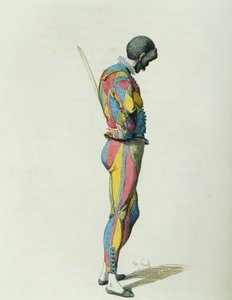 Harlequin في عام 1858 ، بواسطة موريس ساند (1823-1889) بواسطة موريس ساند