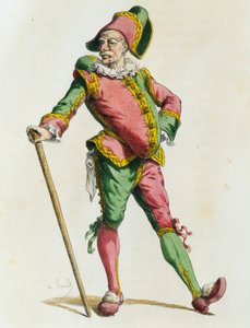 Polichinelle في عام 1820 ، بواسطة موريس ساند (1823-1889) بواسطة موريس ساند