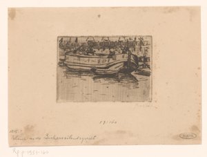 قارب في Bickersgracht ، أمستردام