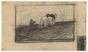 رسم لخيول الحرث