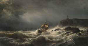 حطام في جزيرة جيرسي ، 1862