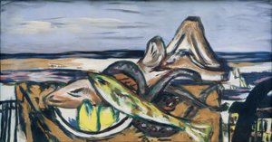 Landschaft mit المأكولات البحرية بواسطة ماكس بيكمان