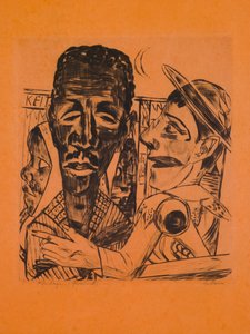 The Black ، اللوحة 6 من المحفظة "المعرض السنوي" بواسطة ماكس بيكمان