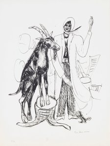The Buck ، اللوحة 9 من المحفظة "Day and Dream" بواسطة ماكس بيكمان