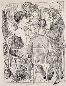 أنا المحبط ، بقلم ماكس بيكمان (1884-1950) ، طباعة حجرية. ألمانيا ، القرن العشرين. بواسطة ماكس بيكمان