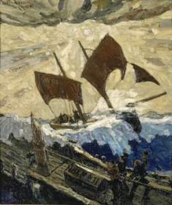 حادثة على القناة الإنجليزية عام 1919.