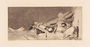 Opus VI ، من إعادة صياغة حول العثور على قفاز ، 1881. بواسطة ماكس كلنجر