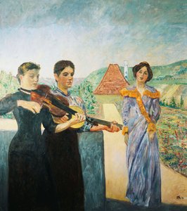 ثلاث نساء في الكرم. ثلاث نساء في المزرعة ، 1912 بواسطة ماكس كلنجر