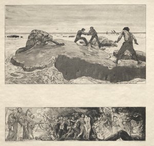 Vom Tode I، Opus II، 1889 No. 2. بواسطة ماكس كلنجر