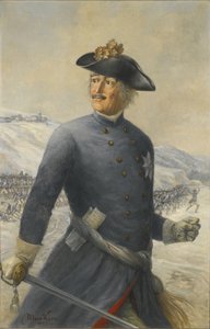 ليوبولد الأول ، أمير أنهالت ديساو 1676-1747 ، المشير الميداني في الجيش البروسي بواسطة ماكس كورن