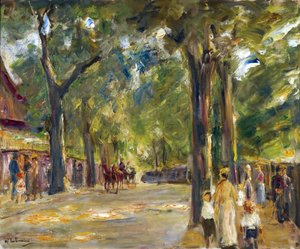 أرقام على Grosse Seestrasse في Wannsee par ليبرمان ، ماكس (1847-1935). زيت على قماش ، مقاس: 60.4x72.5 ، ج. 1920 ، مجموعة خاصة بواسطة ماكس ليبرمان