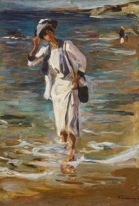 امرأة على الشاطئ. 1908