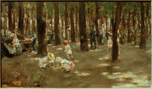 ملعب للأطفال في Tiergarten zu Berlin بواسطة ماكس ليبرمان