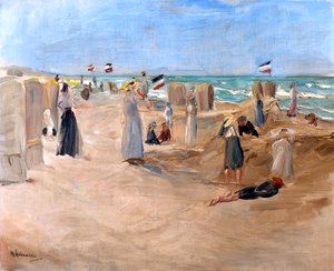 على الشاطئ في نوردفيك ، 1908. بواسطة ماكس ليبرمان