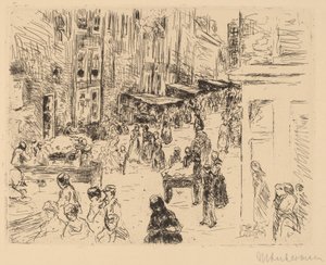 الحي اليهودي في أمستردام ، 1906. بواسطة ماكس ليبرمان