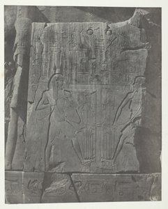 جورنه ، منحوتات من عرش التمثال ، طيبة ، 184951 ، طبعت عام 1852.