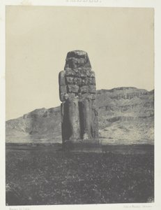 القرنة تمثال ممنون. طيبة بواسطة ماكسيم دو كامب