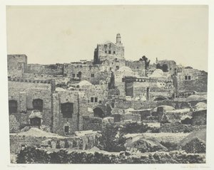 القدس ، الحي الغربي ، فلسطين ، ١٨٤٩٥١ ، طبع ١٨٥٢. بواسطة ماكسيم دو كامب
