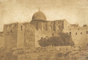 Koubbé-Nébi-Monça - قبة موسى في القدس ، أغسطس ١٨٥٠. بواسطة ماكسيم دو كامب
