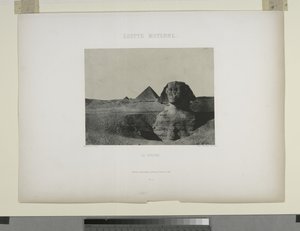 Le Sphinx, Egypt (b/w photo) بواسطة ماكسيم دو كامب
