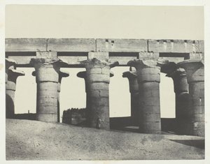 الأقصر ، الرواق العظيم للقصر ، طيبة ، 184951 ، طبعت 1852.