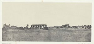 الأقصر ، منظر عام للأطلال ، طيبة ، 184951 ، طبعت عام 1852. بواسطة ماكسيم دو كامب