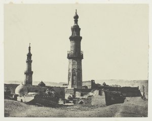 مسجد علي بيه، جرجا، صعيد مصر، اللوحة 15 من ألبوم "مصر والنوبة وفلسطين وسوريا" (1852) بواسطة ماكسيم دو كامب