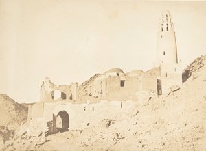 مسجد بلال ، جنوب الضفة اليمنى لفيلة ، ١١ أبريل ١٨٥٠. بواسطة ماكسيم دو كامب