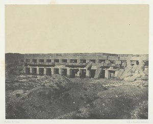 قصر الكرنك ، شقق القصر الخاصة ، منتزه تحتمس الثالث ، طيبة ، 184951. بواسطة ماكسيم دو كامب
