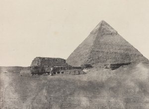 هرم خفرع ، مصر الوسطى ، 184951 ، طبع 1852. بواسطة ماكسيم دو كامب