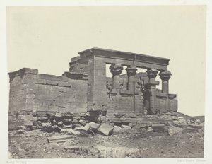 معبد ديبود، باريمبول دي إيتنير دي أنطونان؛ النوبة، اللوحة 86 من ألبوم "مصر والنوبة وفلسطين وسوريا" (1852) بواسطة ماكسيم دو كامب
