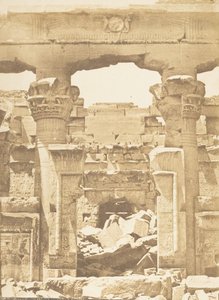 معبد كلابشة - بين العمود الإنسي لنهر برونوس ، ٨ أبريل ١٨٥٠. بواسطة ماكسيم دو كامب
