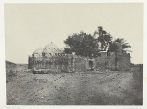 قبر سيدي عبد الله المرابط ، صعيد مصر ، 184951 ، طبعت 1852. بواسطة ماكسيم دو كامب