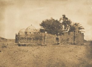 ضريح الحاج عبد الله المرابط في هرمنت ، 1849-50. بواسطة ماكسيم دو كامب