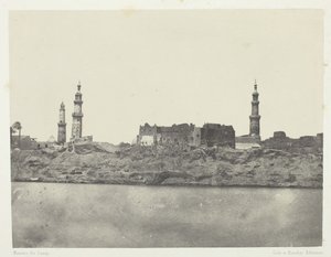 منظر عام ، جرجه ، صعيد مصر ، ١٨٤٩٥١ ، طُبع عام ١٨٥٢. بواسطة ماكسيم دو كامب