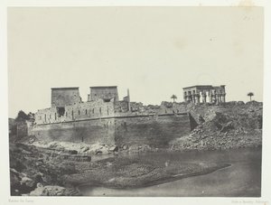 منظر من الزاوية الجنوبية الغربية ، فيلو ، النوبة ، 184951 ، طُبع عام 1852.