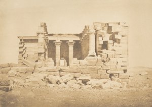 عرض du Temple of Maharakka Hiera-Sycaminos ، ٥ أبريل ١٨٥٠. بواسطة ماكسيم دو كامب