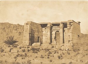 منظر لمعبد طافح تافيس ، ٩ أبريل ١٨٥٠. بواسطة ماكسيم دو كامب