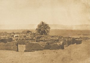 منظر لقرية هيرمنت ، 1849-50. بواسطة ماكسيم دو كامب