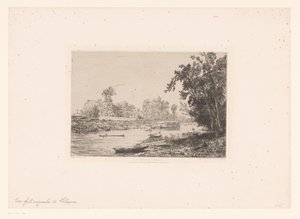 منظر لنهر السين في Neuilly À Neuilly (سين) (العنوان على الكائن)